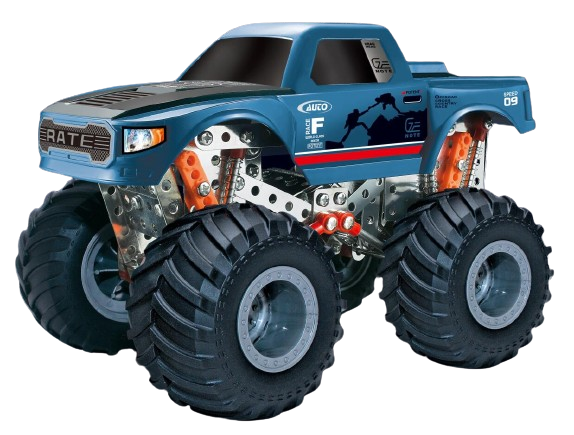 Metal construction toy 4x4 bigfoot truck Erector Set Monster Truck diy kit educational toys