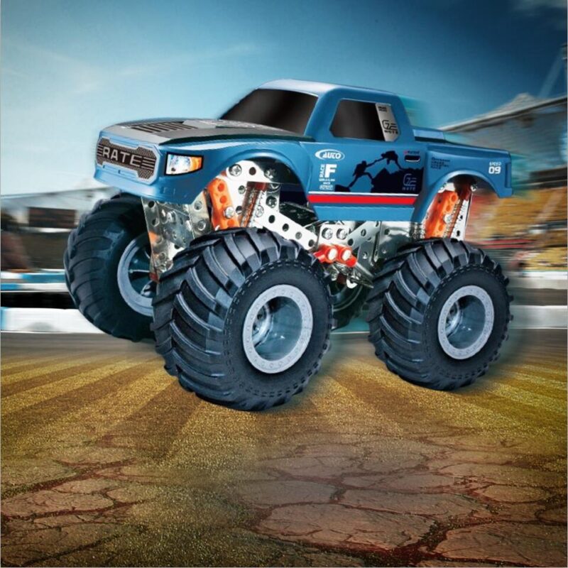 Metal construction toy 4x4 bigfoot truck Erector Set Monster Truck diy kit