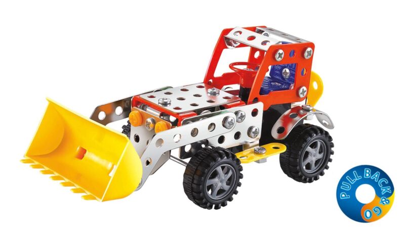 meccano set erector set bulldozer pull back function stem diy toy educational set