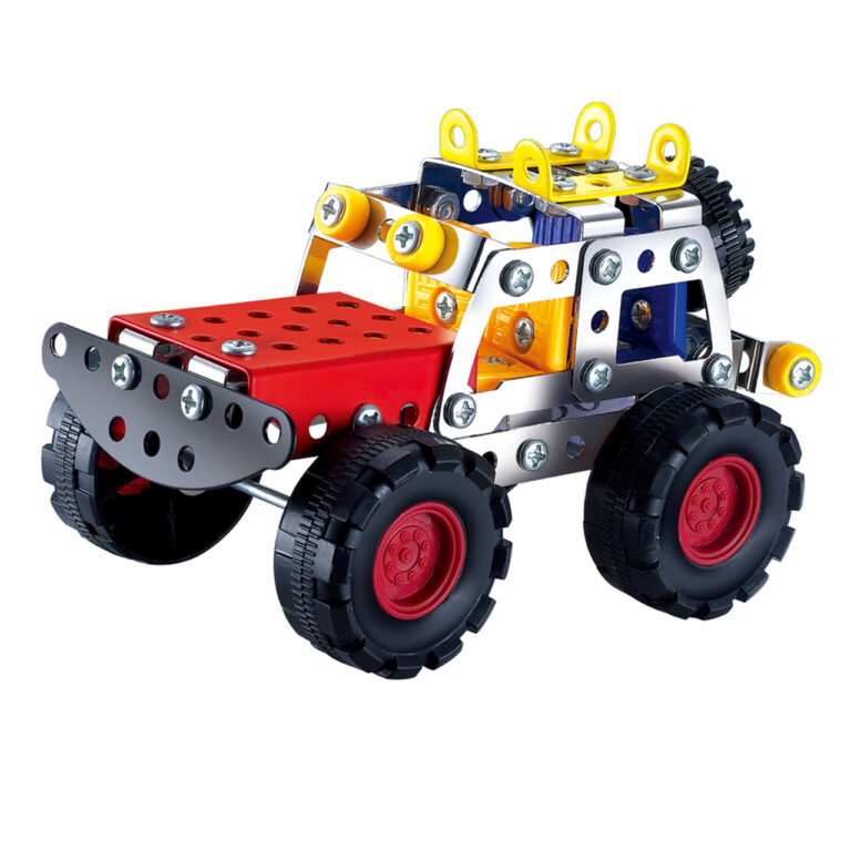 metal construction toy educational toy meccano set erector set Jeep SUV