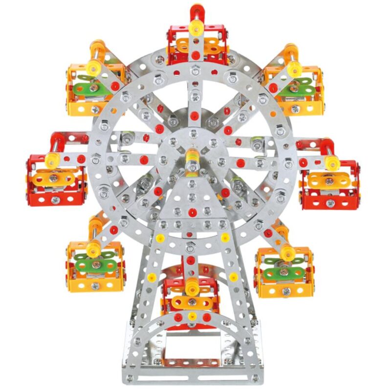 educational toy meccano set erector set metal construction toy ferris wheel stem diy kit