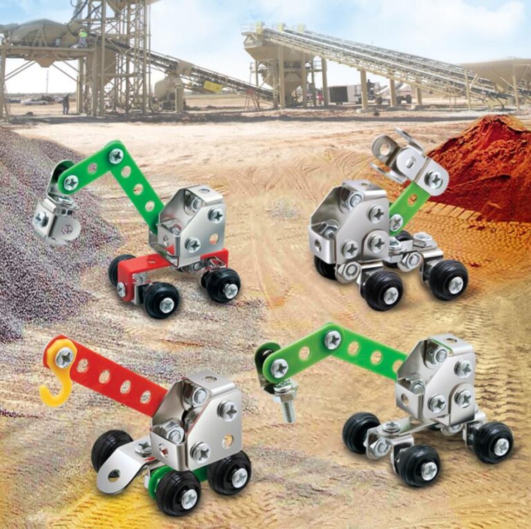 metal construction toy meccano sets construction trucks metal educational toy stem kit