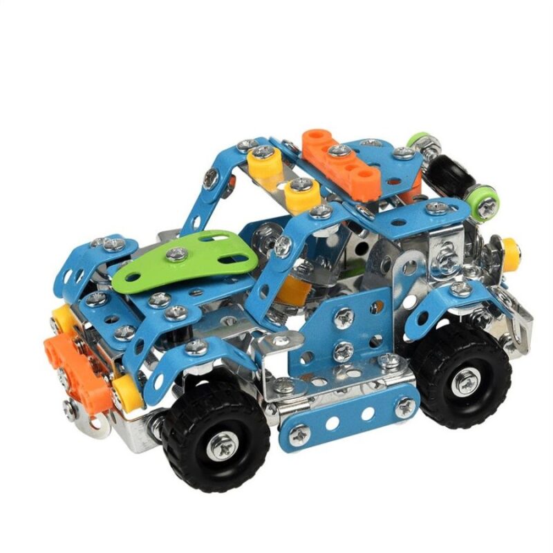 metal educational toys meccano sets 2in1 transformer toy car shape