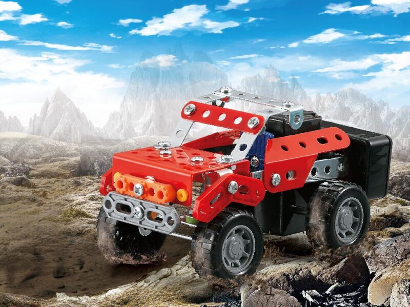 motorized metal construction toy off road vehicle meccano set STEM kits