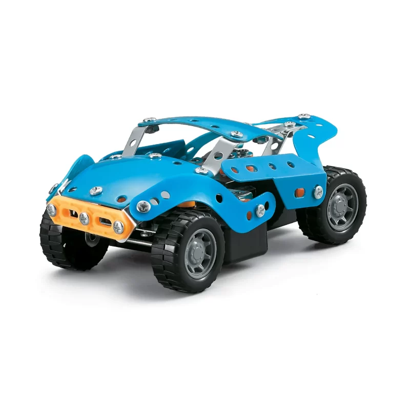 motorized metal construction toy super car