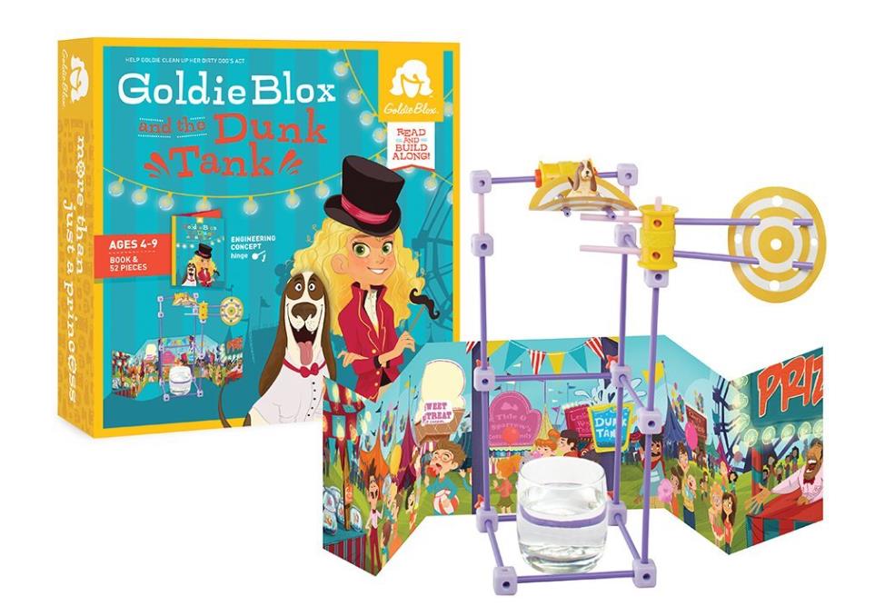 GoldieBlox stem kits dunk tank