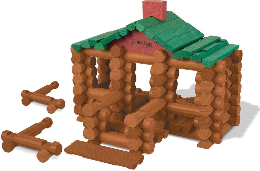 lincoln logs sets building house