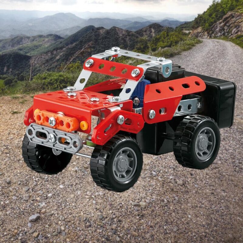 metal construction toy motorized erector set toy off road vehicle meccano set STEM kits