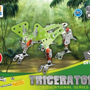 customized metal construction toy dinosaur toy